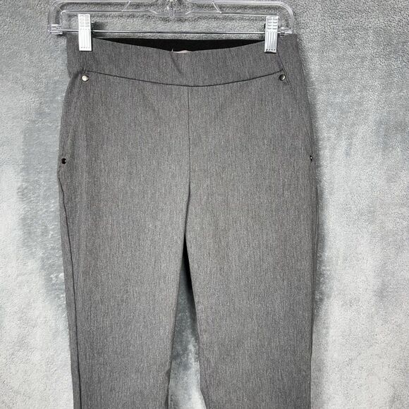 Maurices Pants Womens XS Gray Stretchy Pull On Ponte Elastic Waist Skinny Leg - Picture 5 of 16